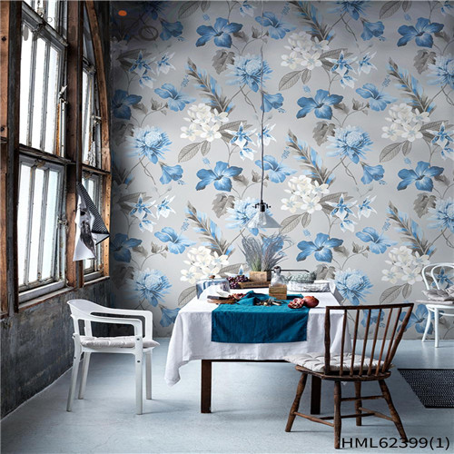 HANMERO Classic Sofa background 0.53*10M decorative wallpaper for home Hot Sex Non-woven Flowers Flocking