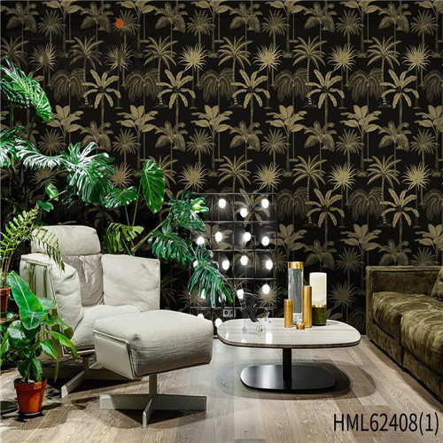 HANMERO wall covering wallpaper Hot Sex Flowers Flocking Classic Sofa background 0.53*10M Non-woven
