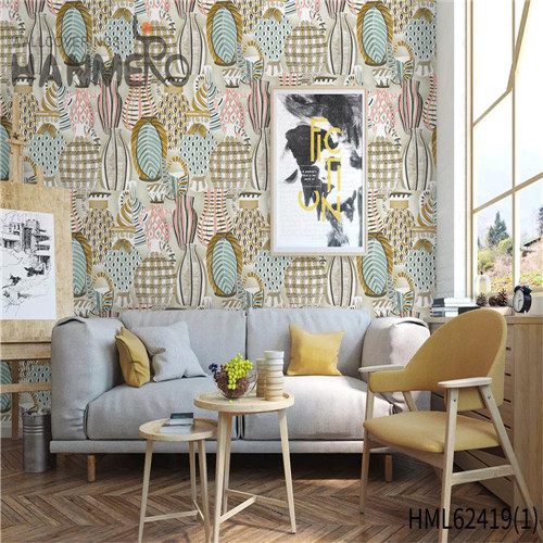 HANMERO wallpaper purchase online Hot Sex Flowers Flocking Classic Sofa background 0.53*10M Non-woven