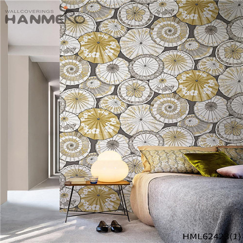 HANMERO temporary walls for sale Hot Sex Flowers Flocking Classic Sofa background 0.53*10M Non-woven