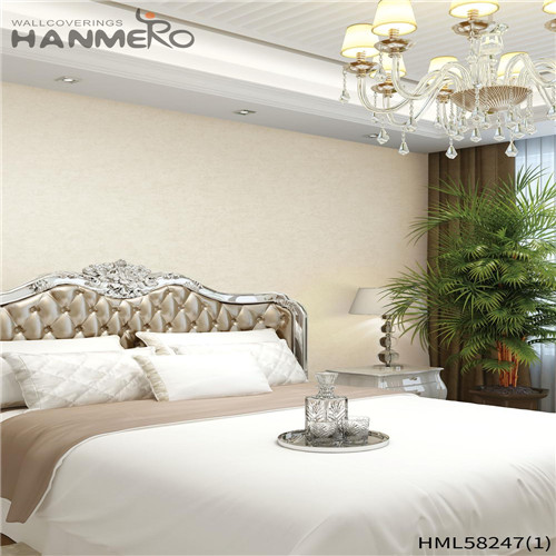 HANMERO PVC 0.53*10M Flowers Flocking Modern Church Professional Supplier contemporary wallpaper for home