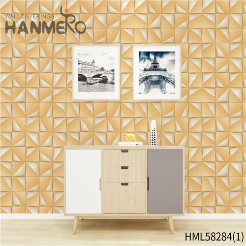 HANMERO PVC Professional Supplier Church Flocking Modern Flowers 0.53*10M wallpaper for room online