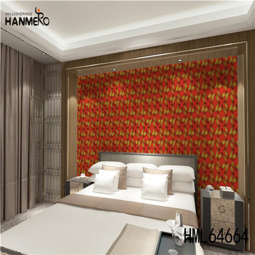 HANMERO SGS.CE Certificate PVC Geometric Photo studio 0.53M bedroom design wallpaper European Technology