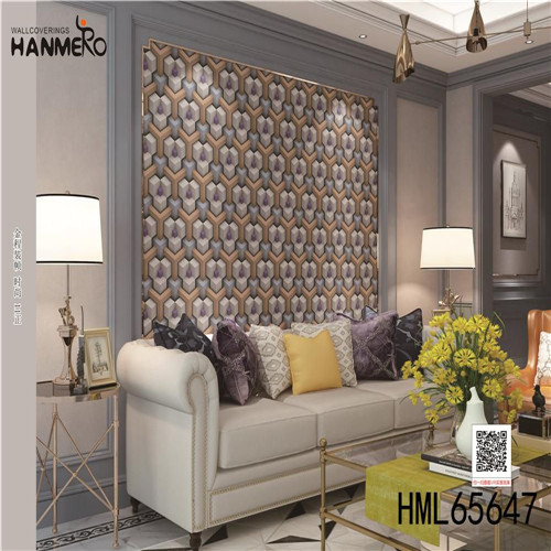 HANMERO Non-woven Stocklot Modern Technology Geometric Exhibition 0.53*10M cheap wallpaper for home