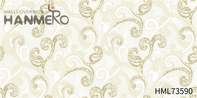 HANMERO PVC Manufacturer Flowers Technology wallpaper collection Lounge rooms 1.06*15.6M European