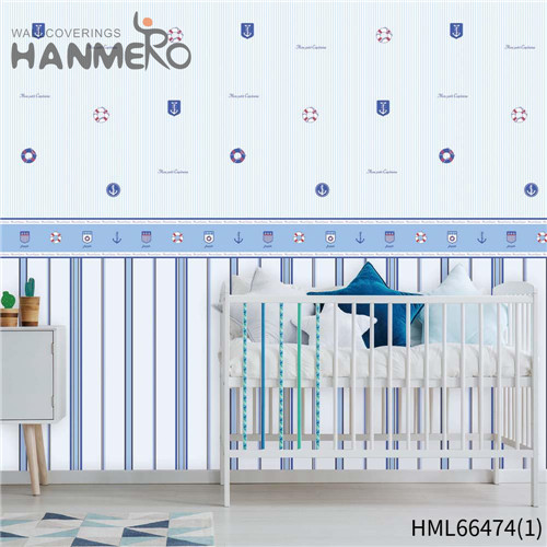 HANMERO The Lasest Non-woven 0.53*10M wallpaper purchase Kids Restaurants Cartoon Technology
