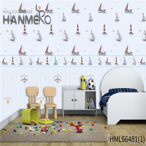 HANMERO The Lasest Restaurants 0.53*10M decorative paper for walls Kids Non-woven Cartoon Technology