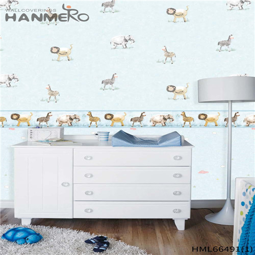 HANMERO Technology Kids Restaurants 0.53*10M room design with wallpaper Cartoon The Lasest Non-woven