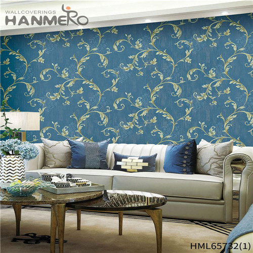 HANMERO Non-woven High Quality Flowers Bronzing European wallcoverings wallpaper 0.53M Living Room