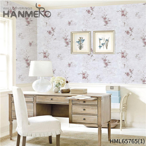 HANMERO Living Room High Quality Flowers Bronzing European Non-woven 0.53M wallpaper direct