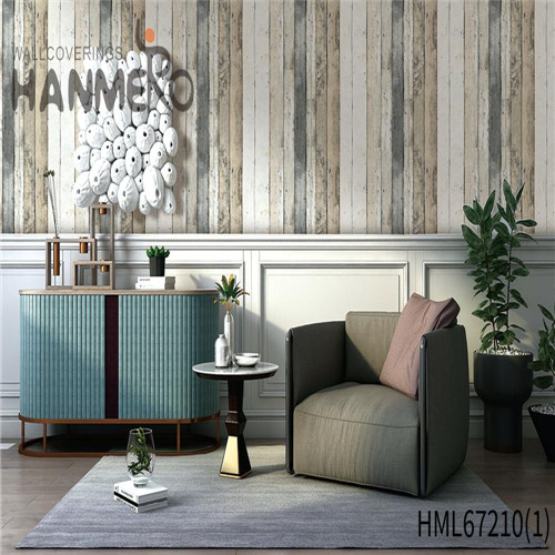 HANMERO PVC Chinese Style Brick Technology Durable Theatres 0.53*10M design with wallpaper