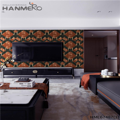 HANMERO PVC Strippable Geometric Technology 0.53*10M Saloon Classic wallcovering wallpaper