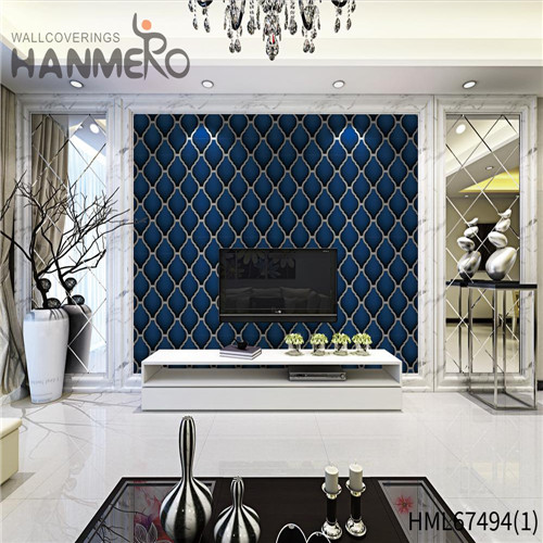 HANMERO Saloon Strippable Geometric Technology Classic PVC 0.53*10M wallpaper for less