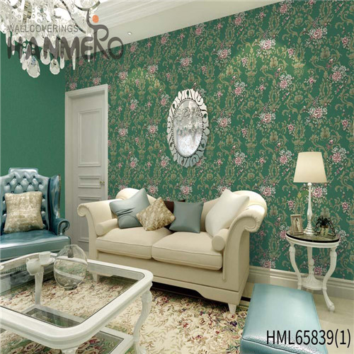 HANMERO PVC 3D Flowers Bronzing 0.53*10M Lounge rooms Pastoral fashion wallpaper for home