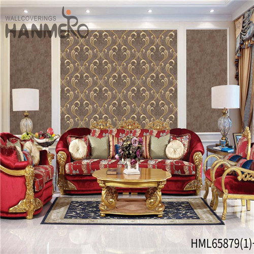 HANMERO PVC Home Flowers Deep Embossed Pastoral Specialized 0.53*10M bedroom wall wallpaper