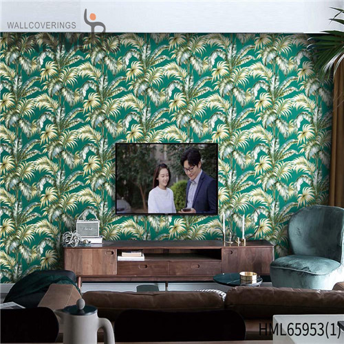 HANMERO Non-woven wallpaper designs for walls Floral Bronzing Pastoral Living Room 0.53M Fancy