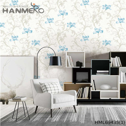 HANMERO PVC Top Grade Flowers Deep Embossed Chinese Style House purchase wallpaper online 0.53*10M