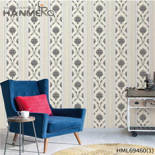HANMERO PVC Top Grade Flowers Deep Embossed Chinese Style 0.53*10M House design for wallpaper for wall