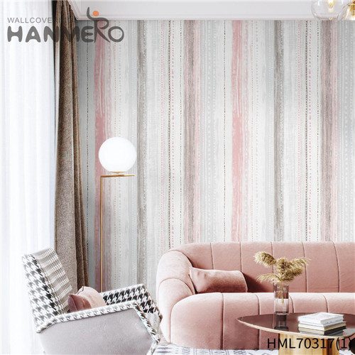 HANMERO Non-woven Simple Deep Embossed Landscape Modern Home 0.53*10M price of wallpaper