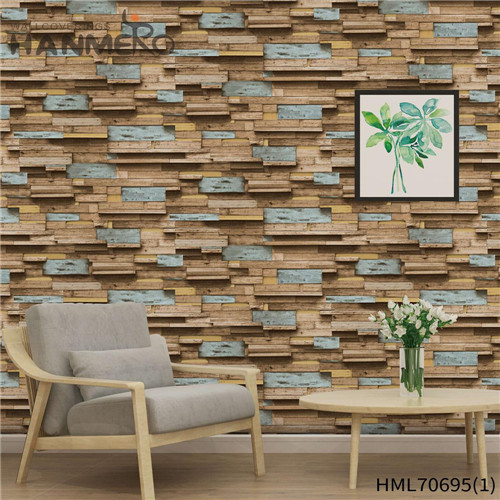 HANMERO European Manufacturer Landscape Deep Embossed PVC House 1.06*15.6M high quality wallpaper for home