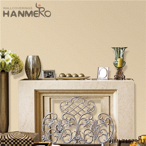 HANMERO PVC Decor Stone 1.06*15.6M Modern House Flocking wallpaper patterns for kitchen