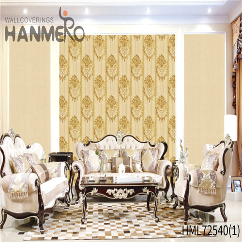 HANMERO 0.53*10M Seller Flowers Bronzing European House PVC wallpaper for house price