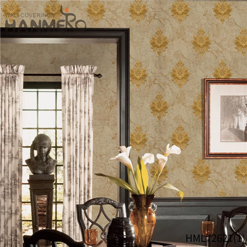 HANMERO PVC Exported wallpaper for room walls Deep Embossed Pastoral Theatres 1.06*15.6M Flowers