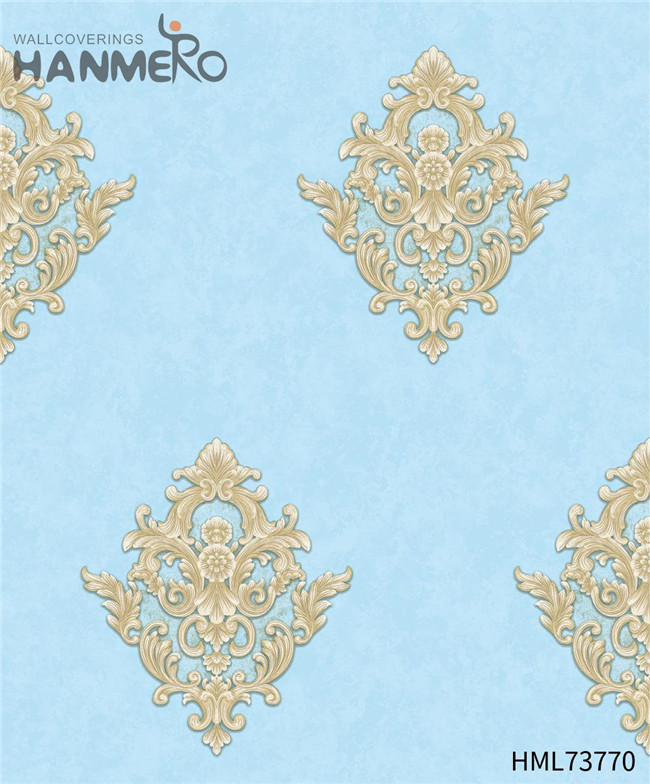 HANMERO Strippable Landscape PVC Deep Embossed Pastoral Restaurants 0.53M prepasted wallpaper for sale