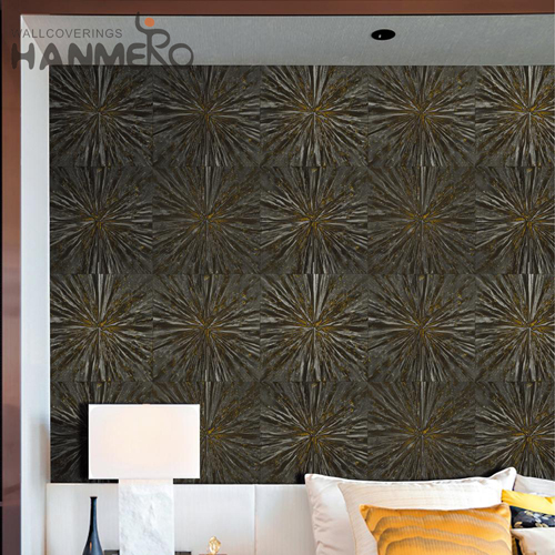 HANMERO PVC Stocklot 0.53*10M Flocking European Home Wall Stone modern wallpaper for home