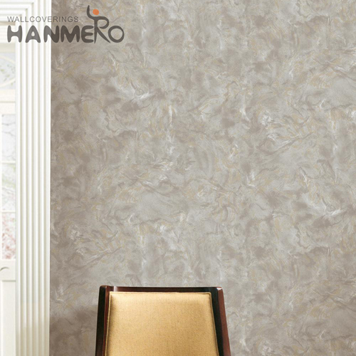 HANMERO PVC Stocklot Stone Flocking European 0.53*10M Home Wall wallpaper decoration for bedroom