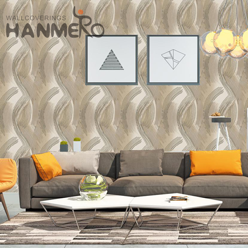 HANMERO PVC Stocklot Stone Home Wall European Flocking 0.53*10M wall to wall wallpaper