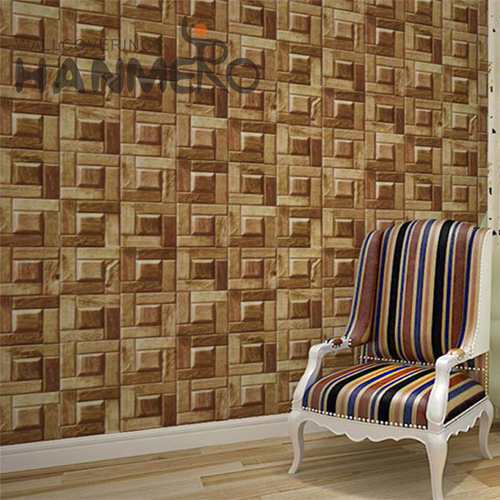 HANMERO PVC Nature Sense Brick Deep Embossed Modern Photo studio wallpaper manufacturers 0.53*9.2M