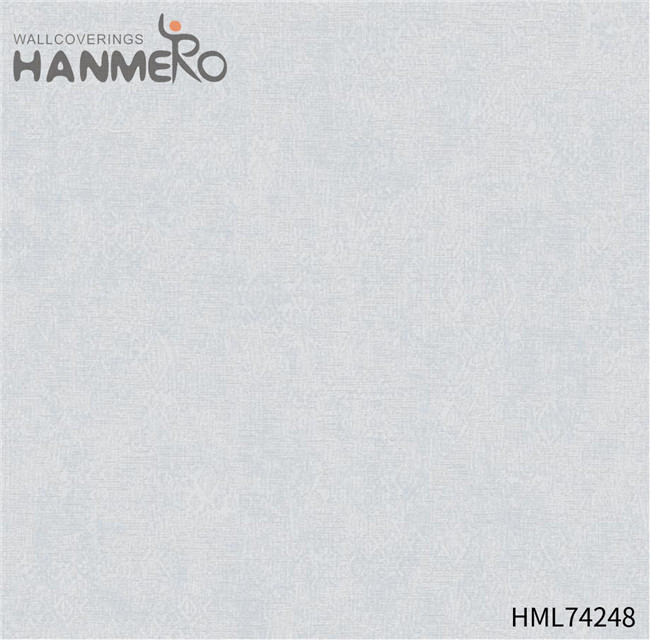 HANMERO PVC Flocking Geometric Cheap Modern Home 0.53*10M wallpaper manufacturers