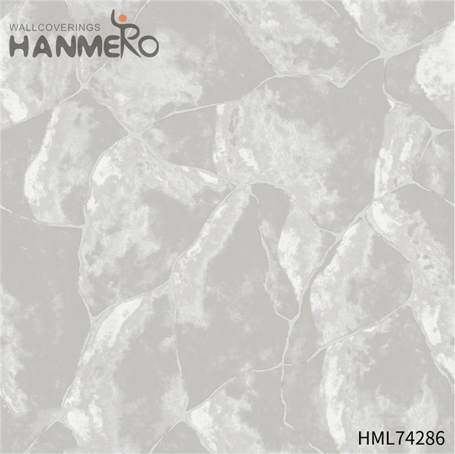 HANMERO wallpaper online purchase Cheap Geometric Flocking Modern Home 0.53*10M PVC