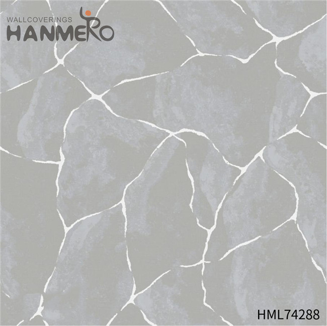 HANMERO interior home wallpaper Cheap Geometric Flocking Modern Home 0.53*10M PVC