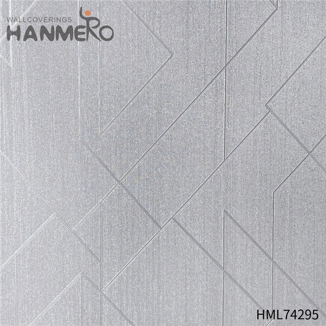 HANMERO room wallpaper online Cheap Geometric Flocking Modern Home 0.53*10M PVC