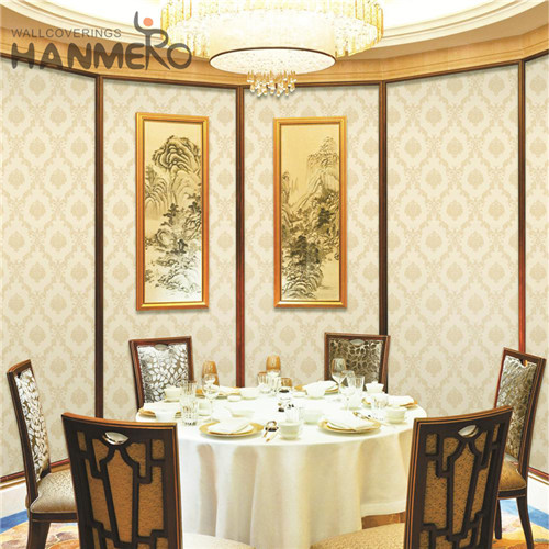 HANMERO Study Room Professional Supplier Flowers Bronzing European PVC 0.53M designs for wallpaper