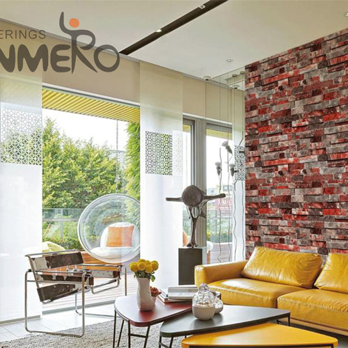 HANMERO PVC Fancy Brick wallpaper house design Chinese Style Lounge rooms 0.53M Bronzing