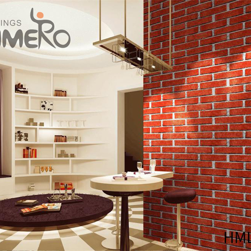 HANMERO PVC Fancy Brick Bronzing Chinese Style Lounge rooms temporary wallpaper border 0.53M