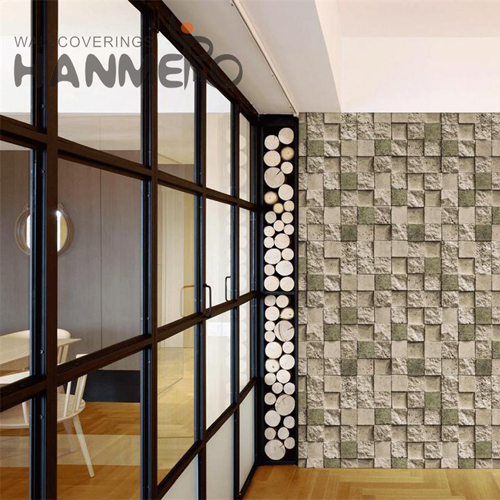 HANMERO PVC 0.53M Brick Bronzing Chinese Style Lounge rooms Fancy home wallpaper ideas