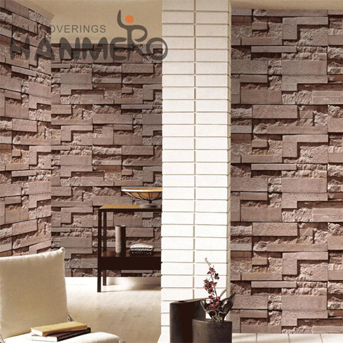 HANMERO PVC Fancy Brick 0.53M Chinese Style Lounge rooms Bronzing wall decorative papers