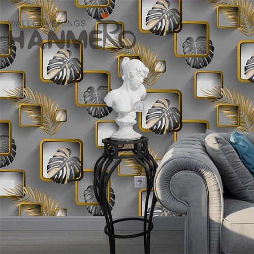 HANMERO PVC Imaginative Flowers Deep Embossed order wallpaper online Lounge rooms 0.53*9.5M European