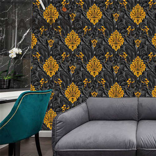 HANMERO PVC 0.53*9.5M Flowers Deep Embossed European Lounge rooms Imaginative designer wallpaper borders