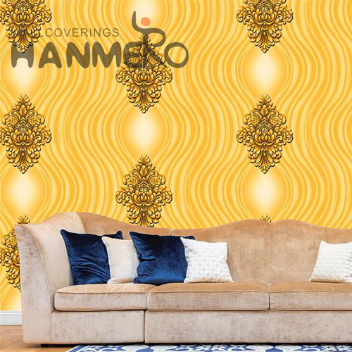 HANMERO PVC Imaginative Flowers Deep Embossed 0.53*9.5M Lounge rooms European home wallpaper patterns