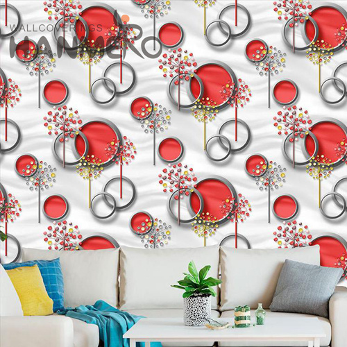 HANMERO PVC Imaginative Flowers Deep Embossed Lounge rooms European 0.53*9.5M wallpaper for a bedroom