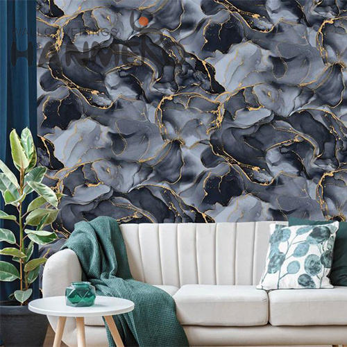 HANMERO Imaginative PVC Flowers Deep Embossed 0.53*9.5M hanging wallpaper European Lounge rooms