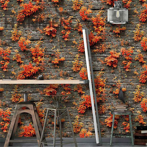 HANMERO Lounge rooms 0.53*9.5M wallpaper design room Deep Embossed European Imaginative PVC Flowers