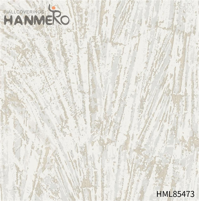 HANMERO Wholesale PVC Landscape Embossing European 0.53*10M flock wallpaper Bed Room
