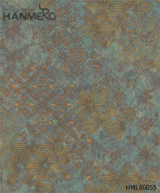 HANMERO PVC Cheap Landscape Embossing Pastoral unique wallpaper 0.53*10M Photo studio