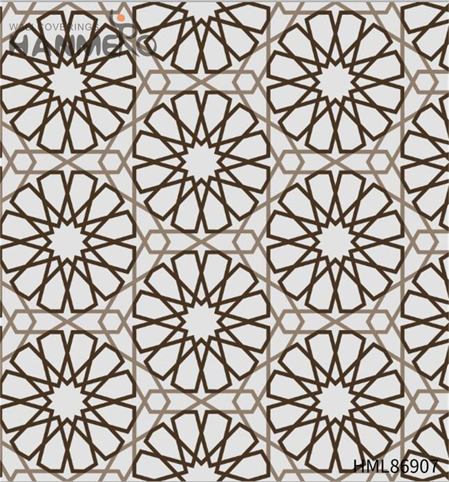 HANMERO wallpaper walls room Strippable Geometric Embossing Modern Restaurants 0.53*10M PVC